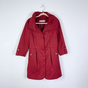 Orlando Pleated Collar Red  Spring Jacket